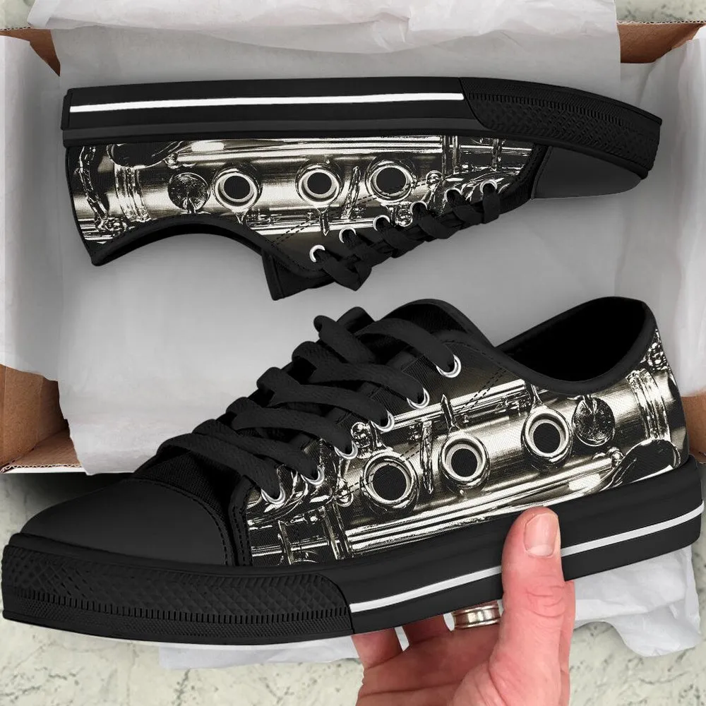 Clarinet Shortcut Low Top Shoes, Canvas Shoes Design, Low Top Sneaker