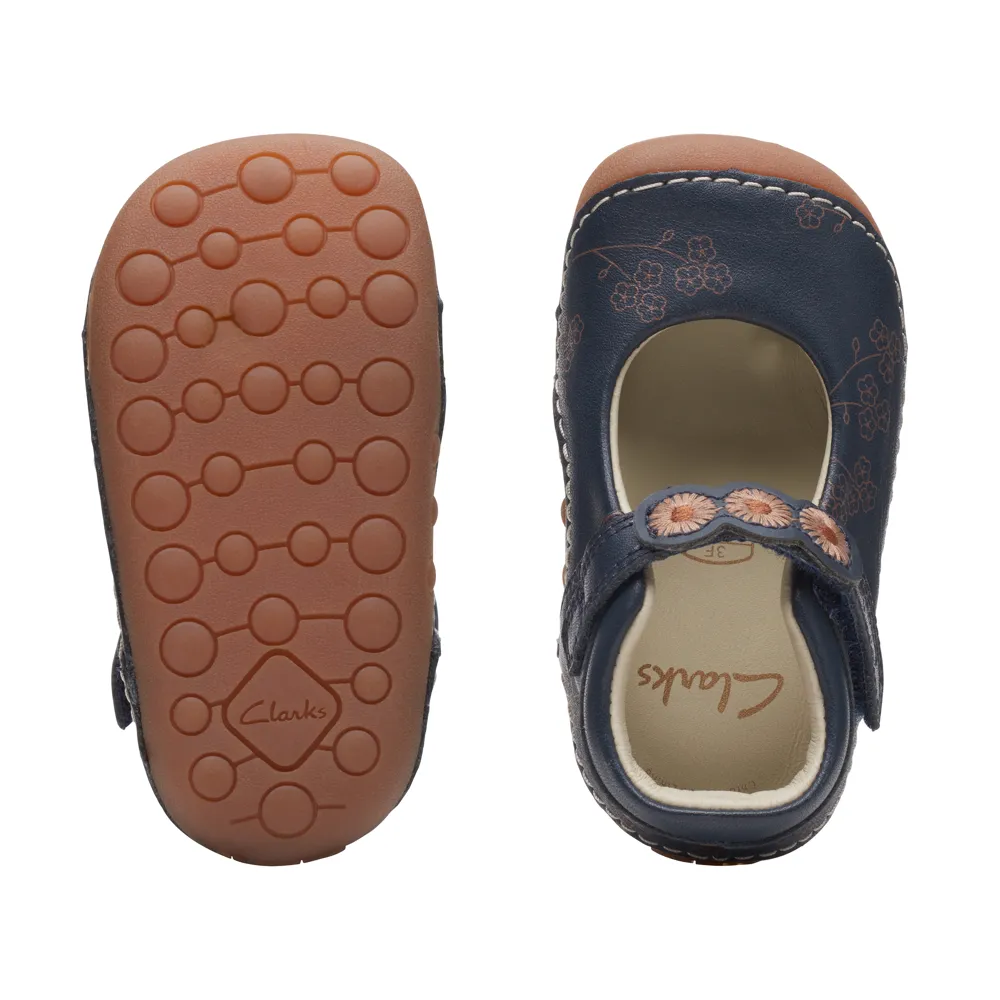 Clarks 26169213 Tiny Flora T. Navy