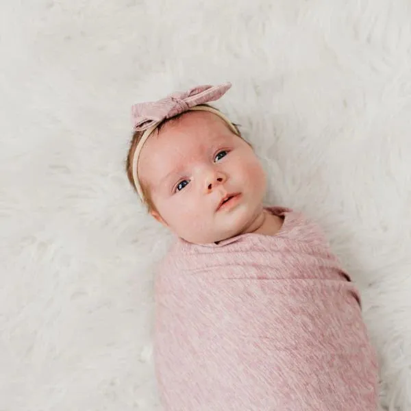 Copper Pearl Knit Swaddle Blanket - Maeve