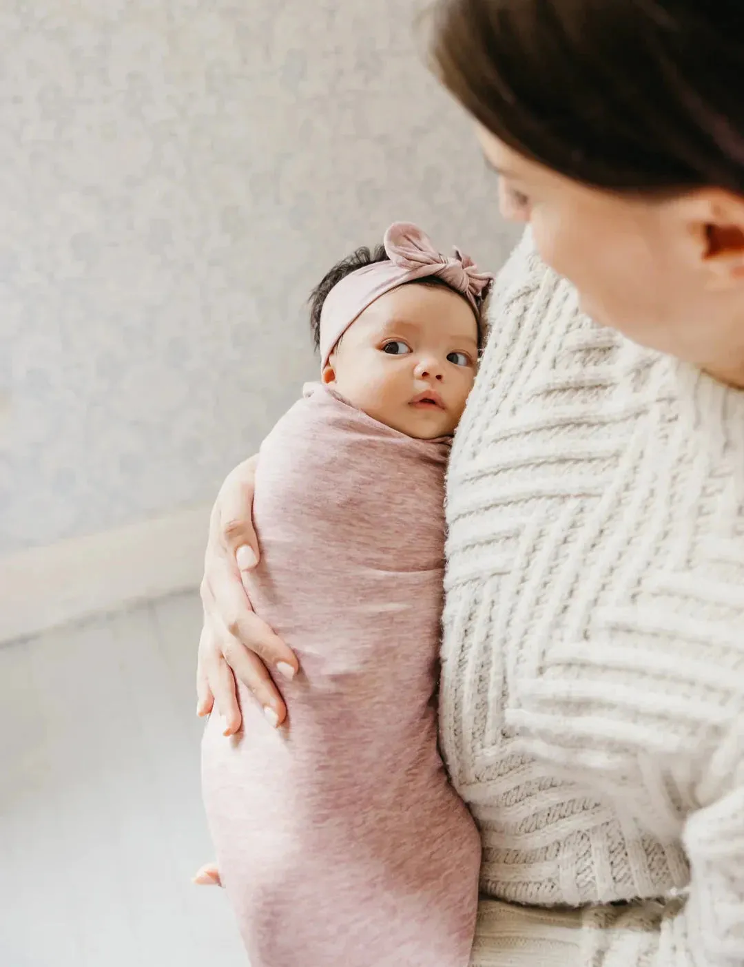 Copper Pearl Knit Swaddle Blanket - Maeve