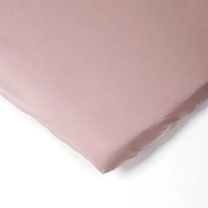 Cot Fitted Sheet - Dusty Pink