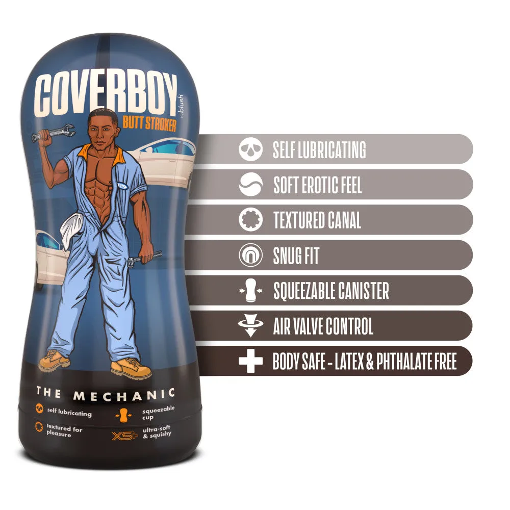 Coverboy By Blush® | The Mechanic Self Lubricating Realistic Brown Masturbator / Stroker