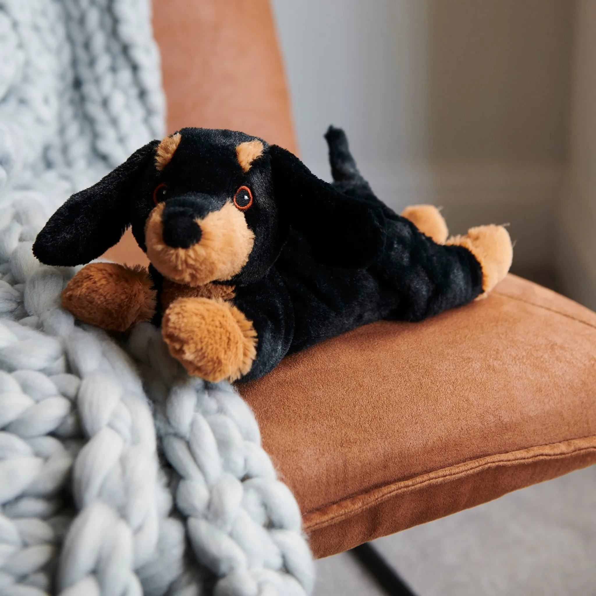 Cozy Plush Dachshund Microwave Animal Toy