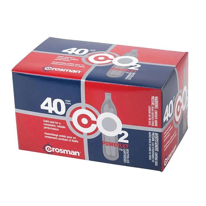 Crosman Powerlet 12g Co2 Cartridges 40 Count