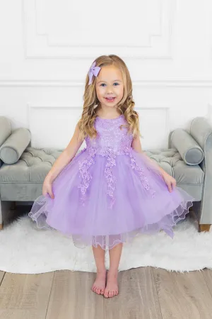 Deluxe Lavender Sparkle Dress