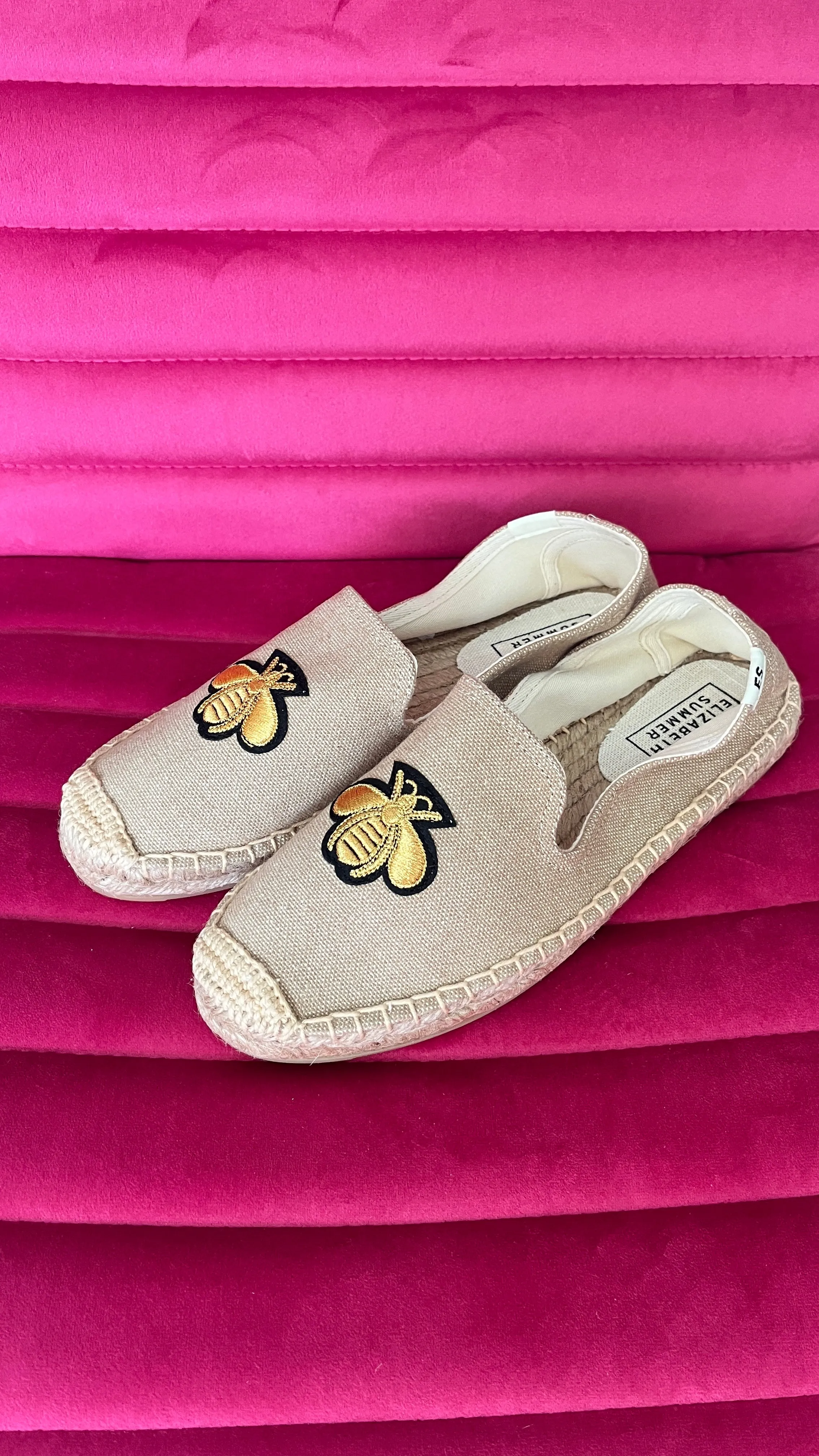 Espadrilles - Sand with Bees