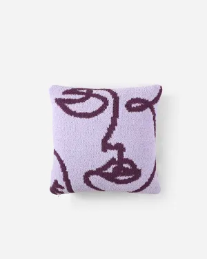 Faces Throw Pillow