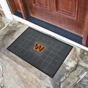 Fanmats Washington Commanders Heavy Duty Vinyl Medallion Door Mat - 19.5" x 31"