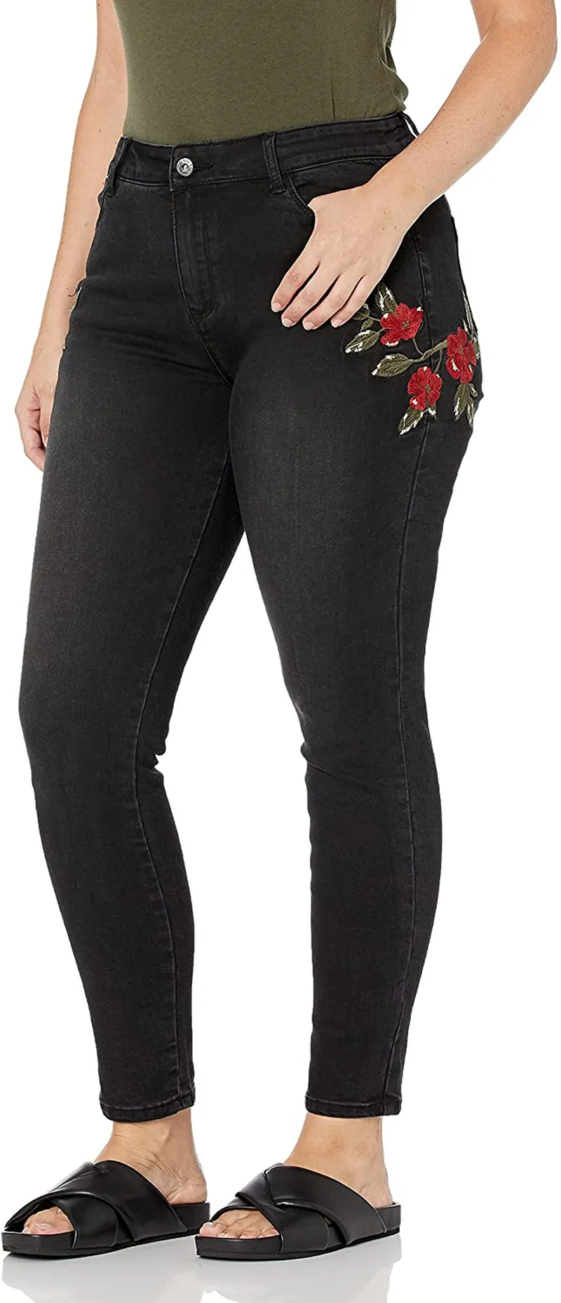 find. Women's Slim Fit Mid Rise Jeans DC2919S