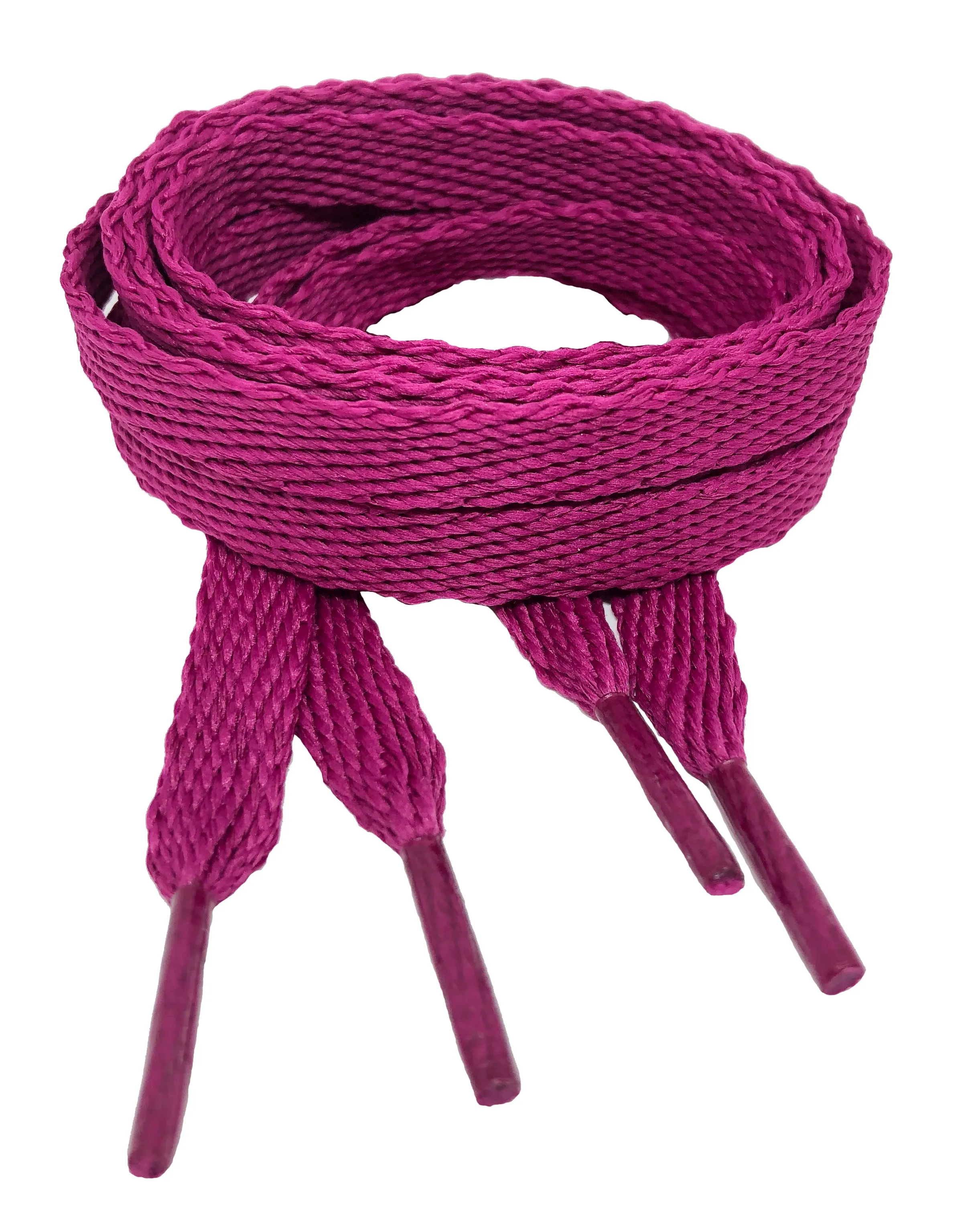 Flat Plum Shoelaces - 10mm wide