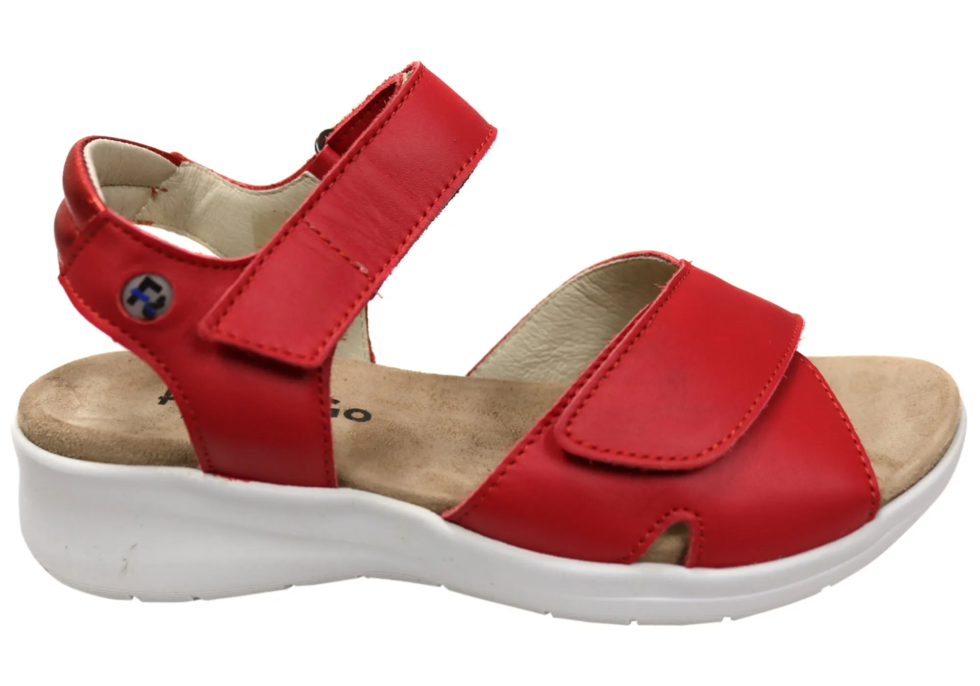 Flex & Go Britney Womens Comfortable Leather Sandals Made In Portugal