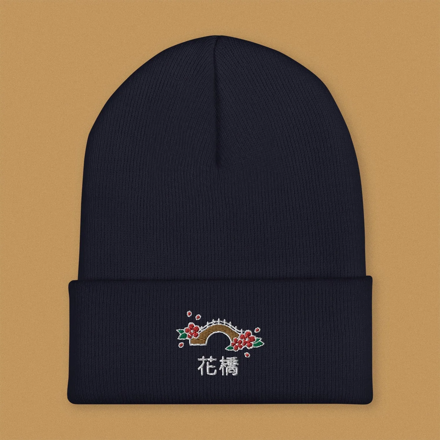 Flower Bridge Embroidered Beanie