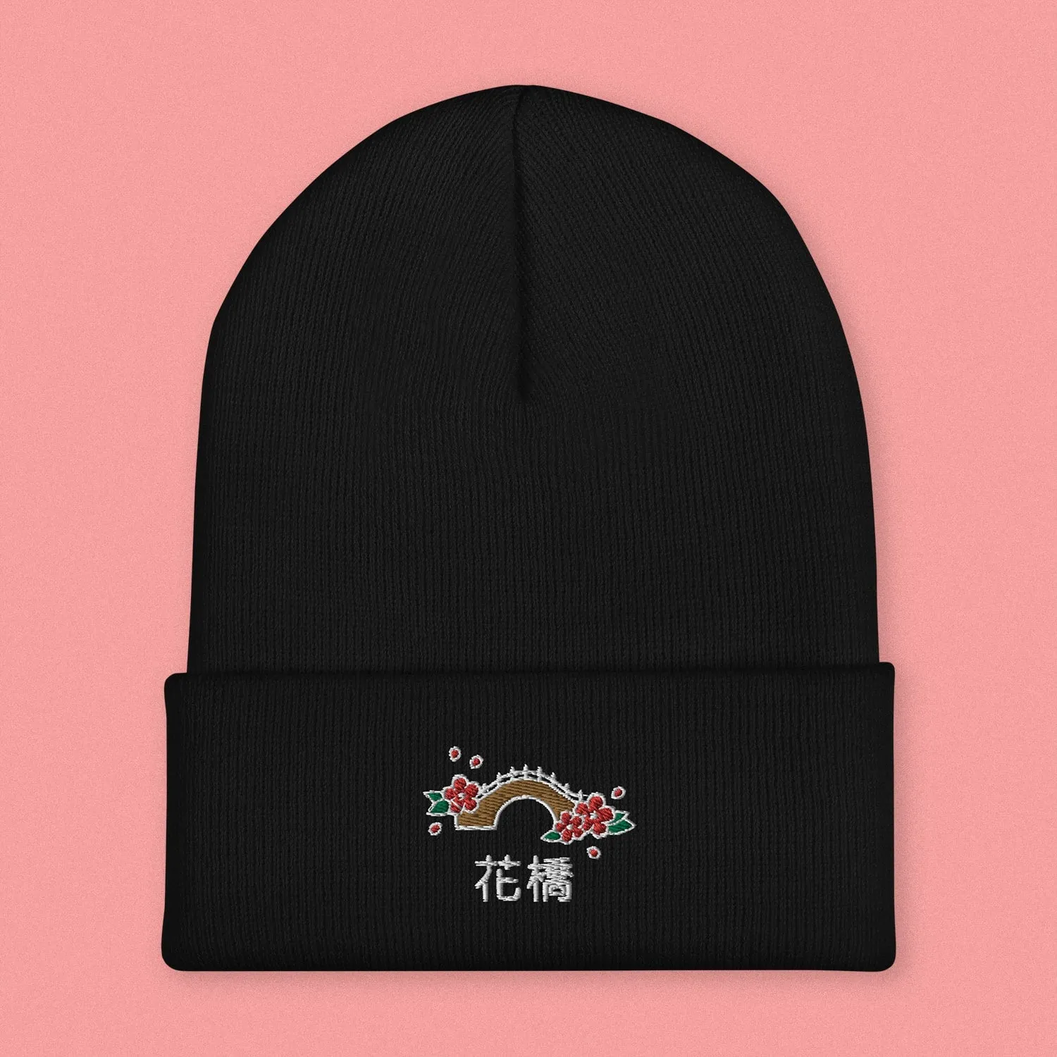 Flower Bridge Embroidered Beanie