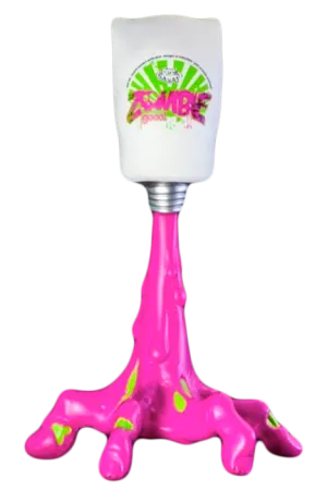 Flying LuLu x VISEone ZOMBIE GOOO! Pink Edition Vinyl Figure 8" Urban Art Toy