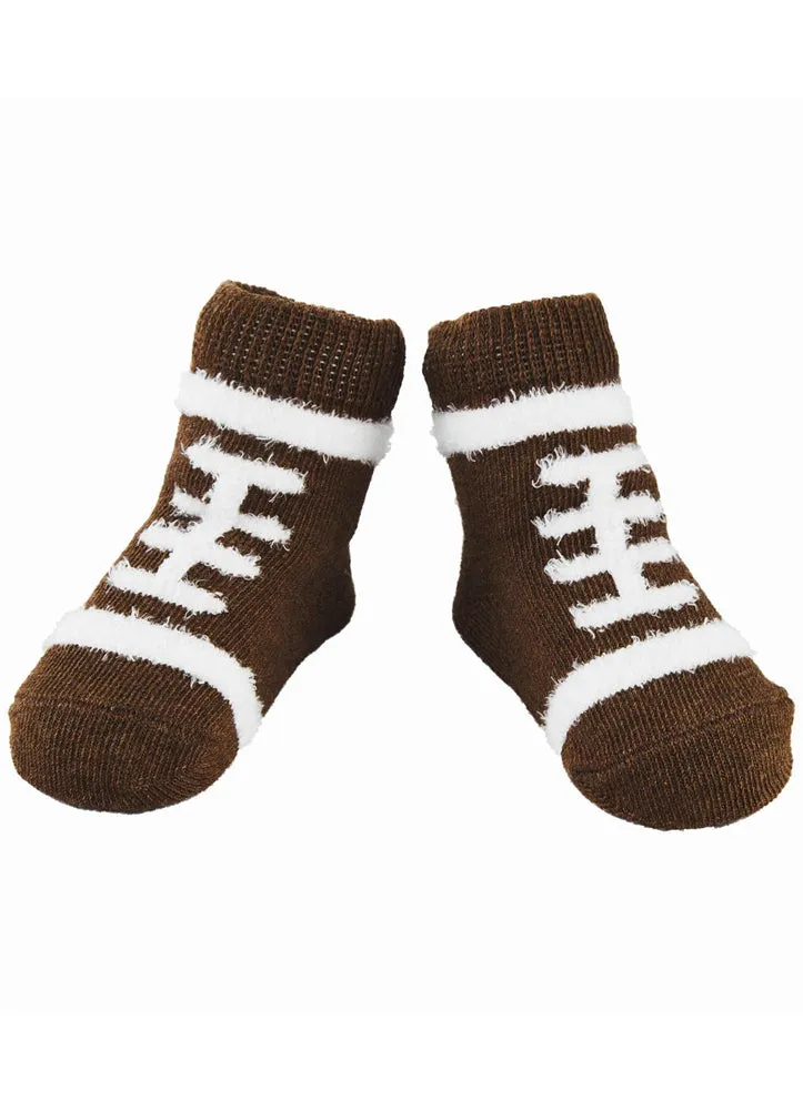 Football Chenille Sock by Mud Pie