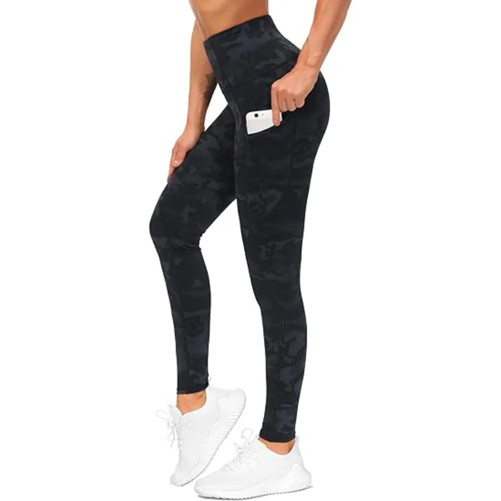 Full Length Yoga Leggings With Side Pockets For Workout