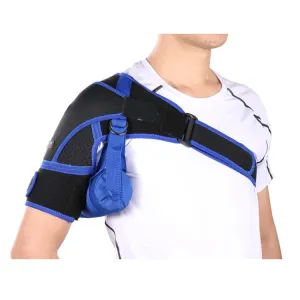 G06 Four-Direction Adjustable Pressure And Breathable Shoulder Pad Sports Protective Gear，Style: Airbag Version M (Black Blue)