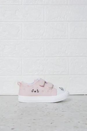 Girls Pink Bunny Themed Pump