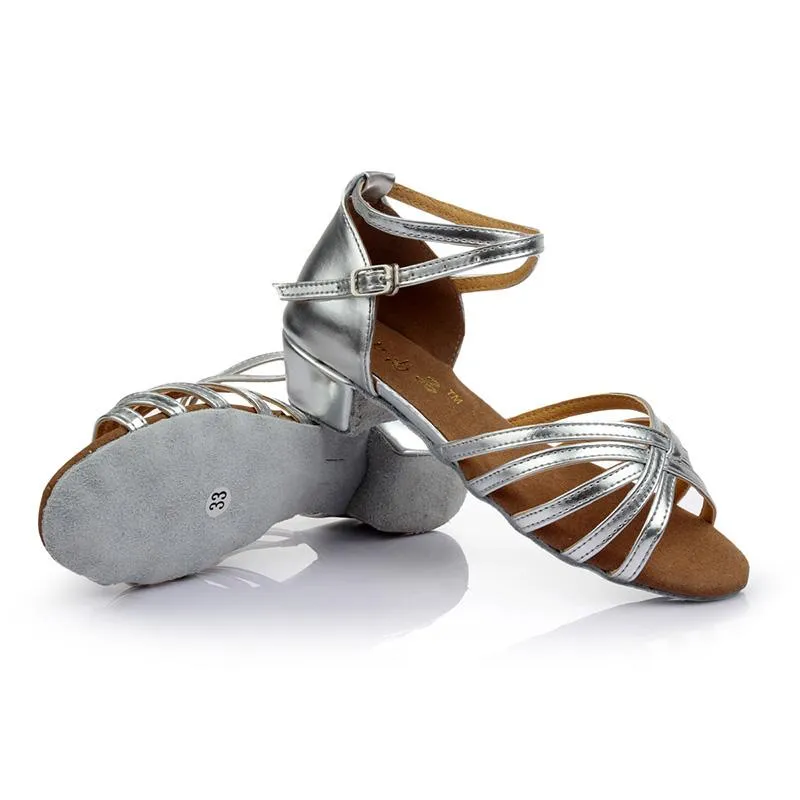 Girls  Satin  Heels Latin With Buckle Dance Shoes/Ballroom Shoes