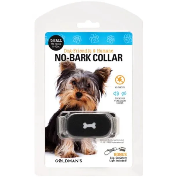 Goldman's Small Size Humane No-Bark Training Collar