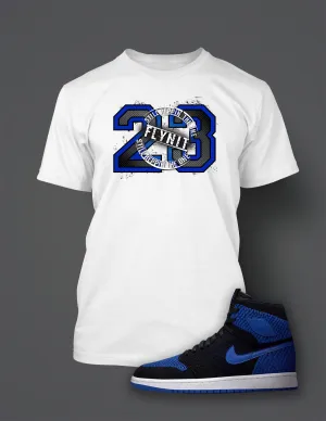 Graphic 23 T Shirt To Match Retro Air Jordan 1 Flynit Royal Shoe