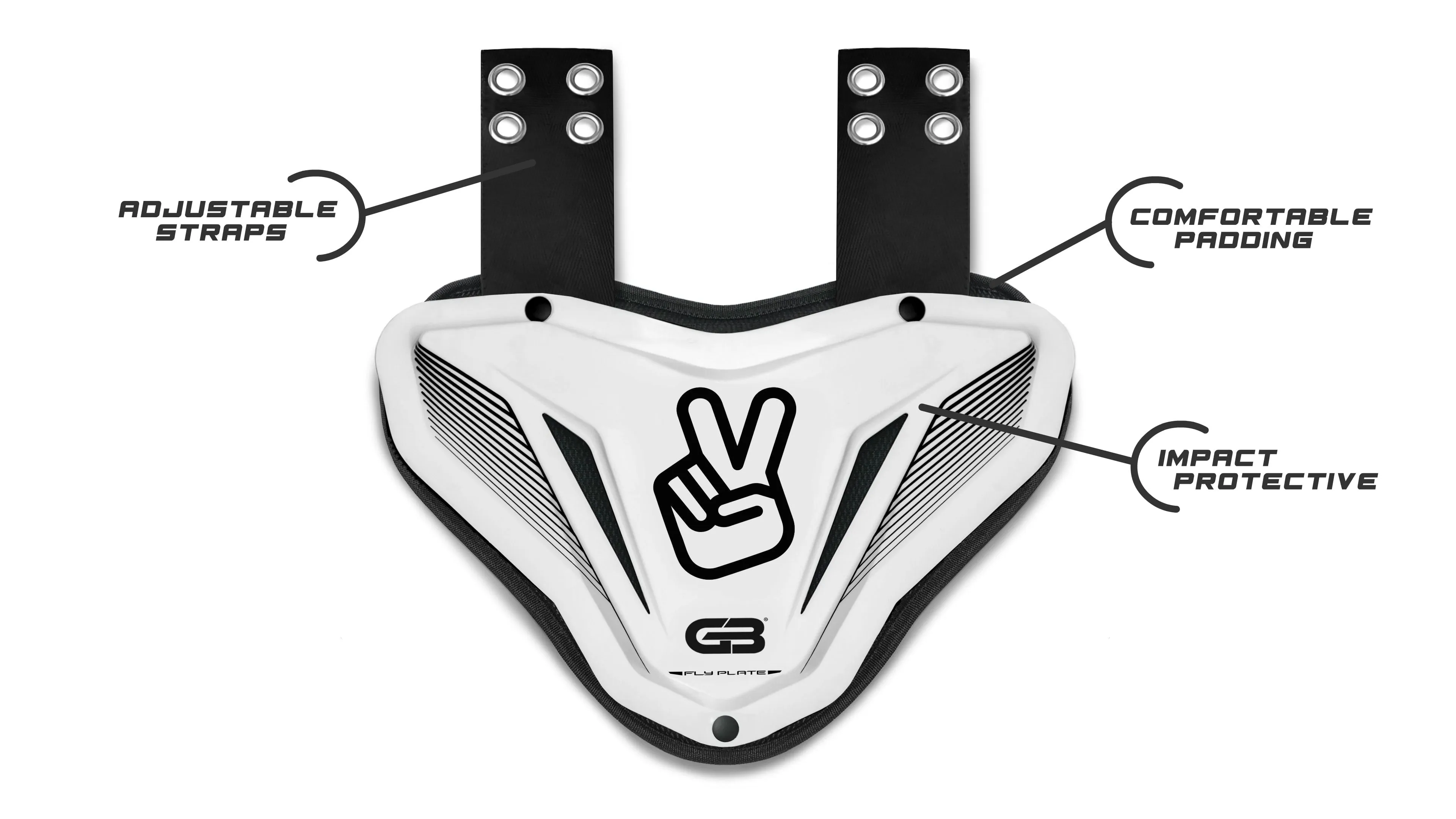 Grip Boost Fly Plate Football Back Plate - Adult & Youth