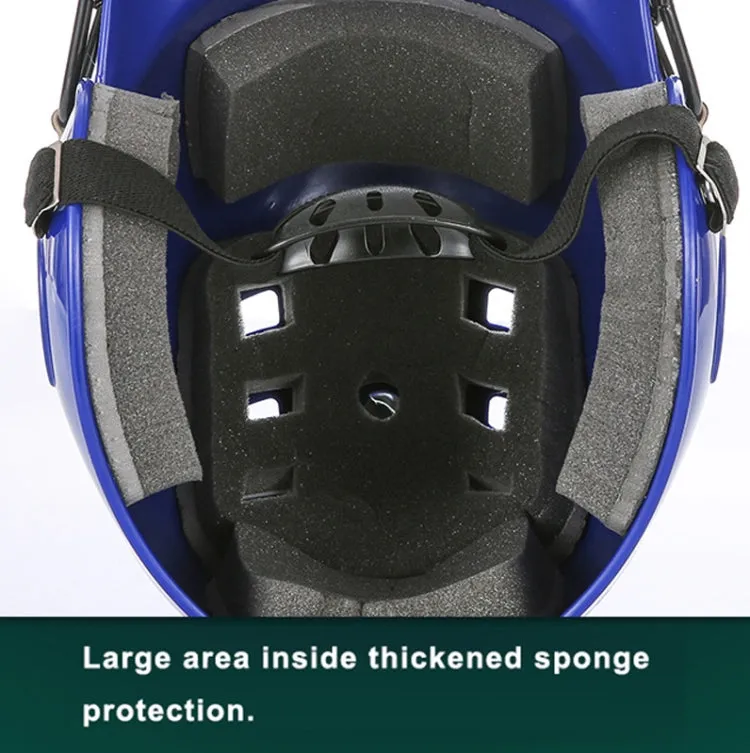 Head and Face Protection Baseball Helmet for Adults(Blue)