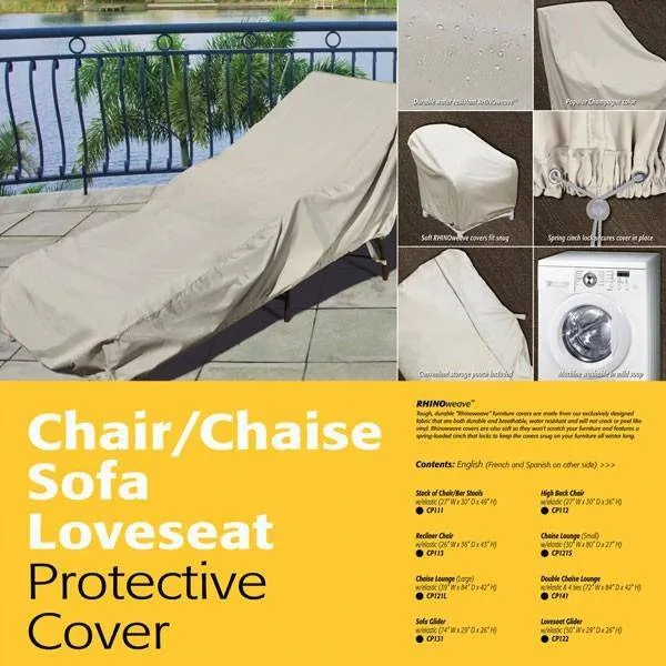 High Back Elastic Chair Cover