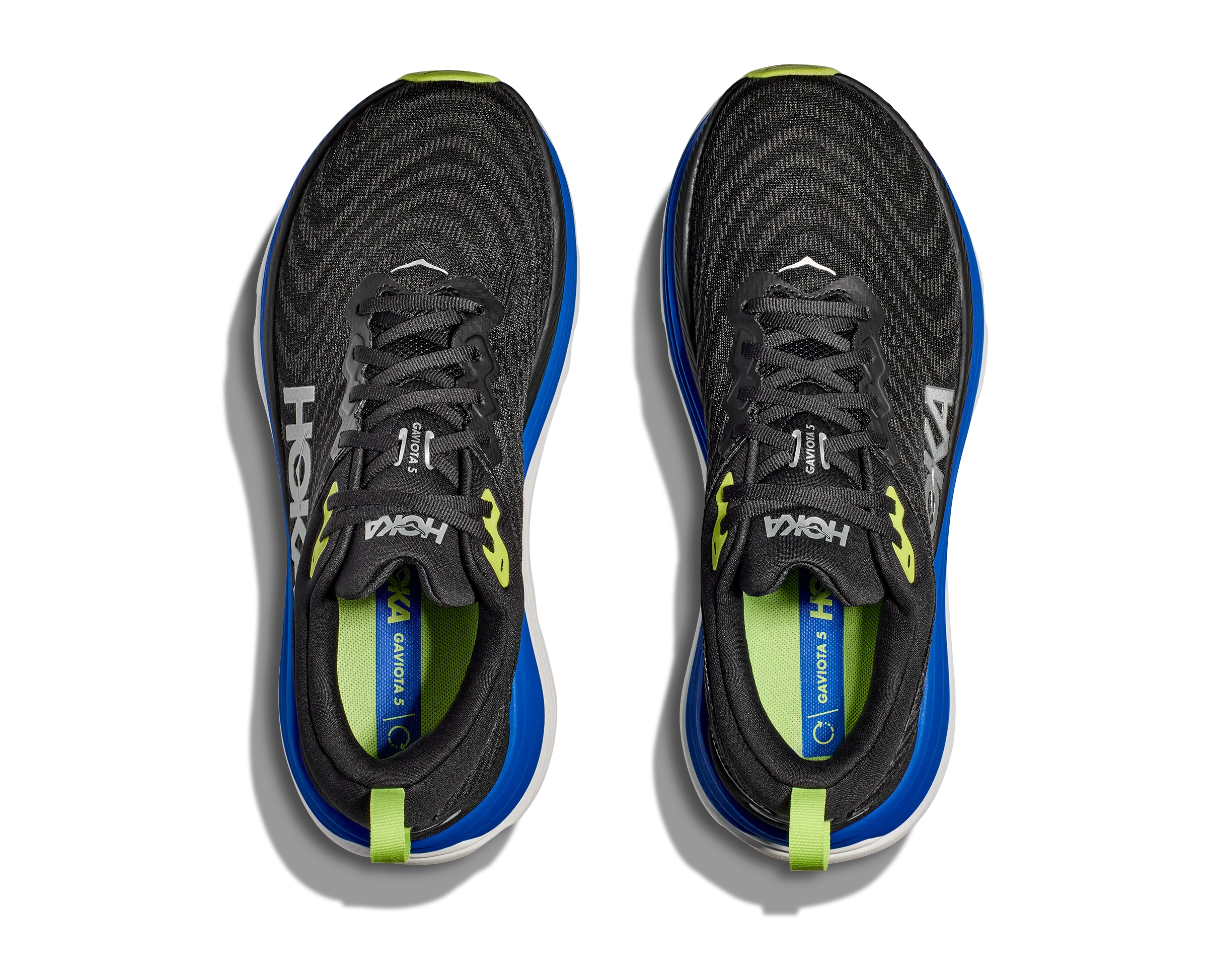 Hoka Mens Trainer Gaviota 5 Wide Black/Electric Cobalt