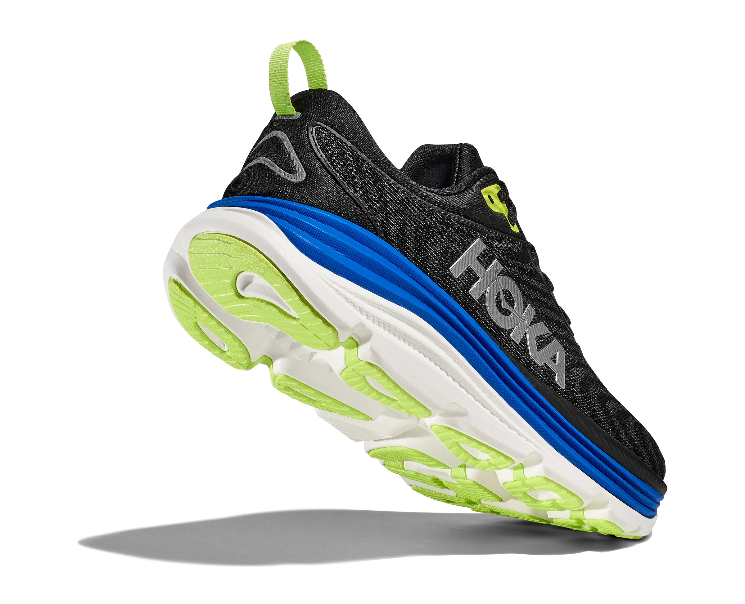 Hoka Mens Trainer Gaviota 5 Wide Black/Electric Cobalt