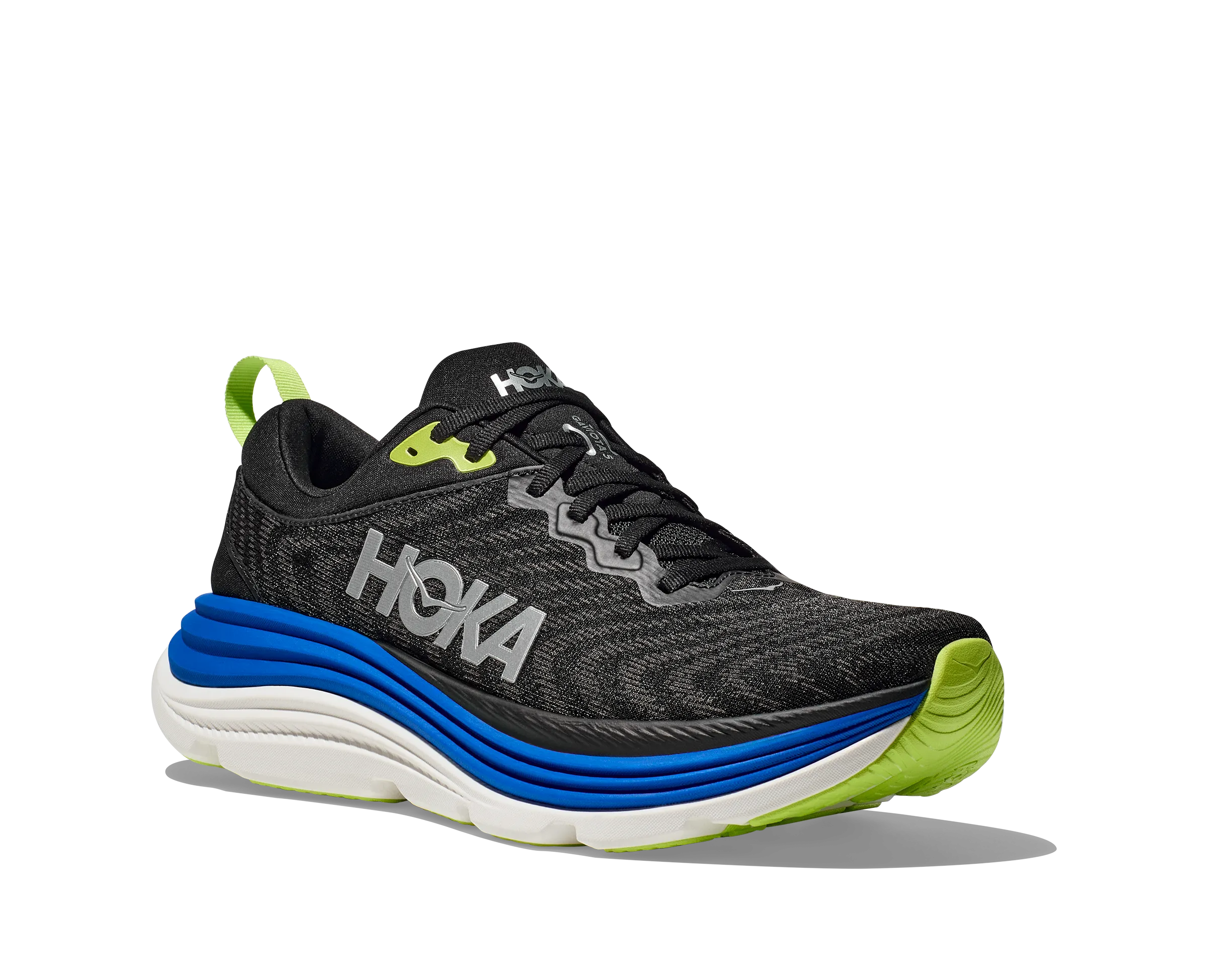 Hoka Mens Trainer Gaviota 5 Wide Black/Electric Cobalt