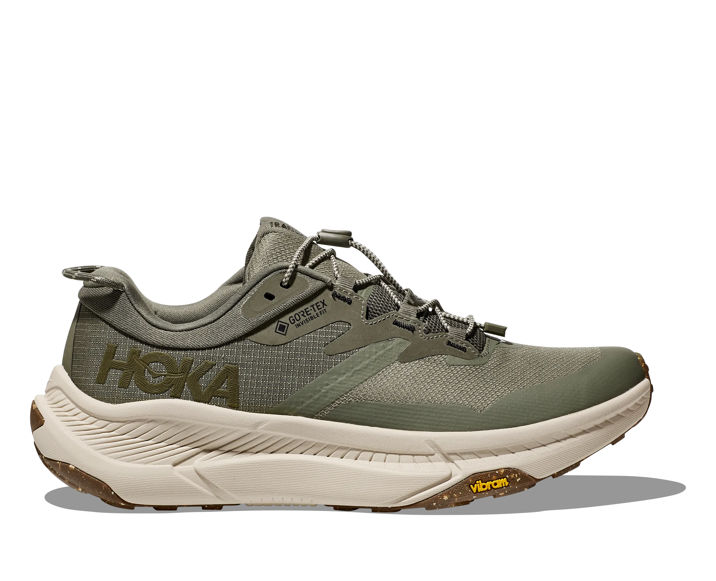 Hoka Mens Trainer Transport GTX Slate/Oat Milk