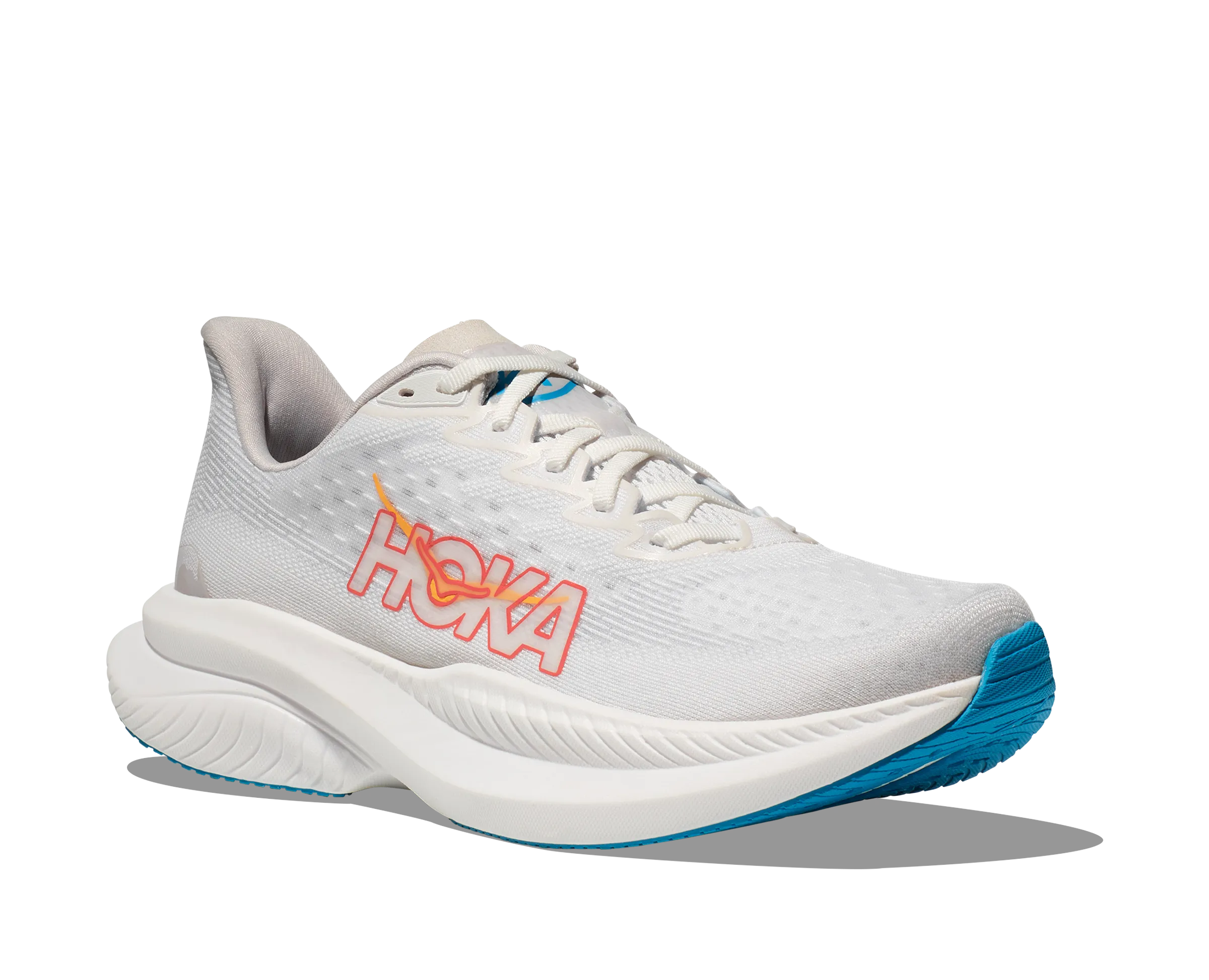 Hoka Womens Trainer Mach 6 White/Nimbus Cloud