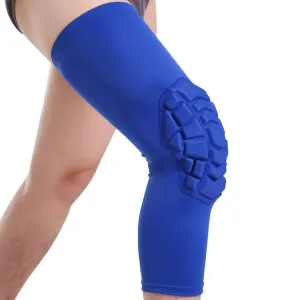 Hot Pressed Honeycomb Knee Pads Basketball Climbing Sports Knee Pads Protective Gear, Specification: S (Blue)