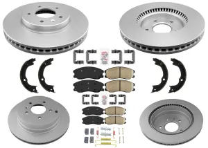 Improved Performance Disc Brake Rotors Pads Shoes for Chevrolet Equinox 07-09