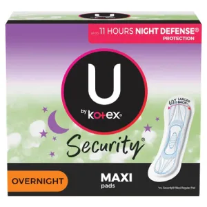 KC U by Kotex Maxi Overnight Pad Count of 1 By Huggies Snug & Dry