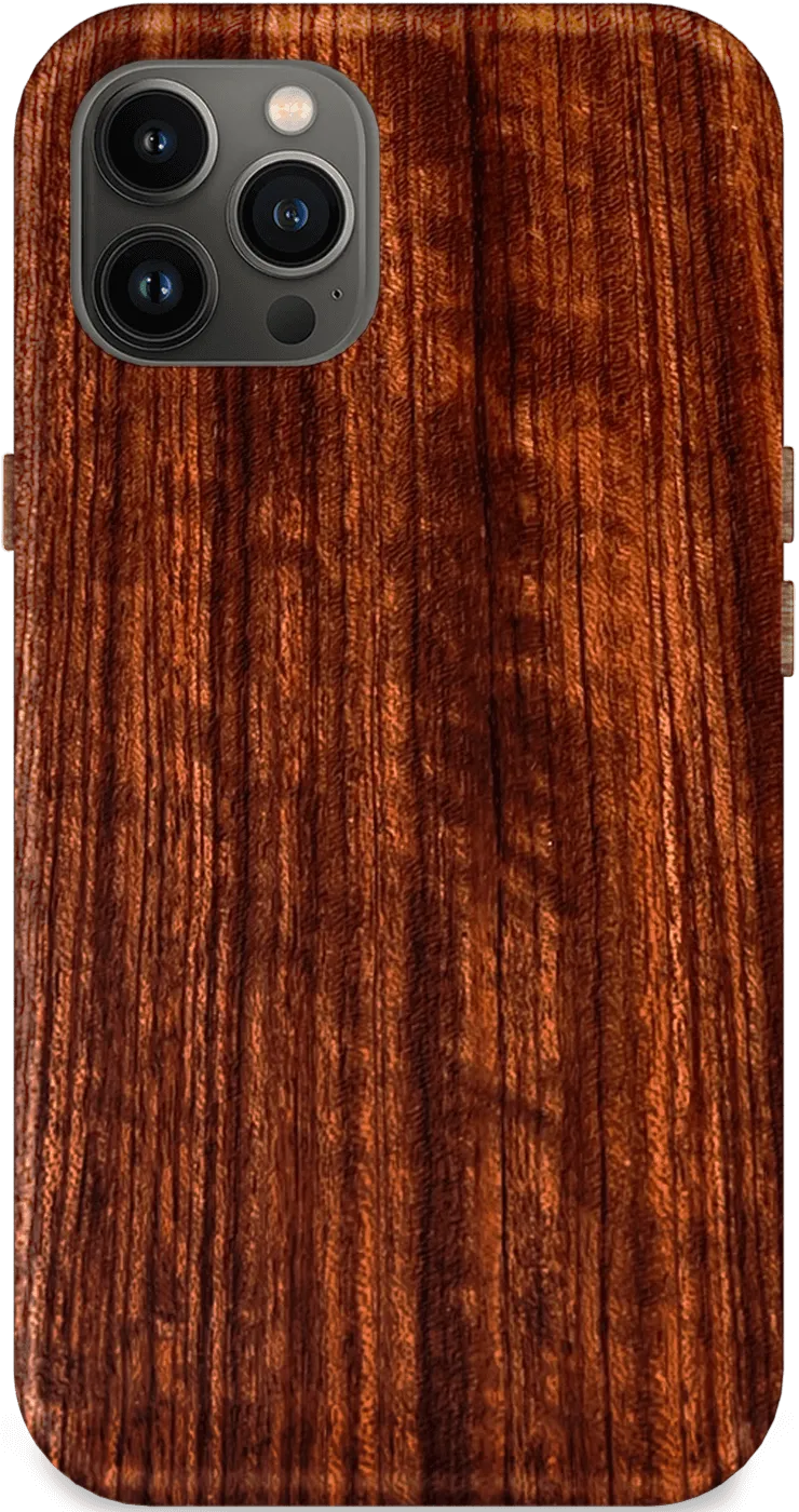 Kerf Select Figured Bubinga Wood Phone Case