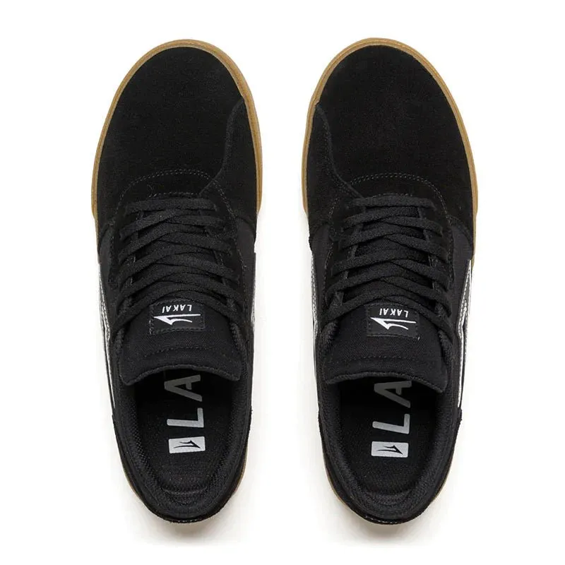 Lakai CARDIFF - BLACK/GUM SUEDE - 60.91% LEATHER 39.09% TEXTILE Shoes