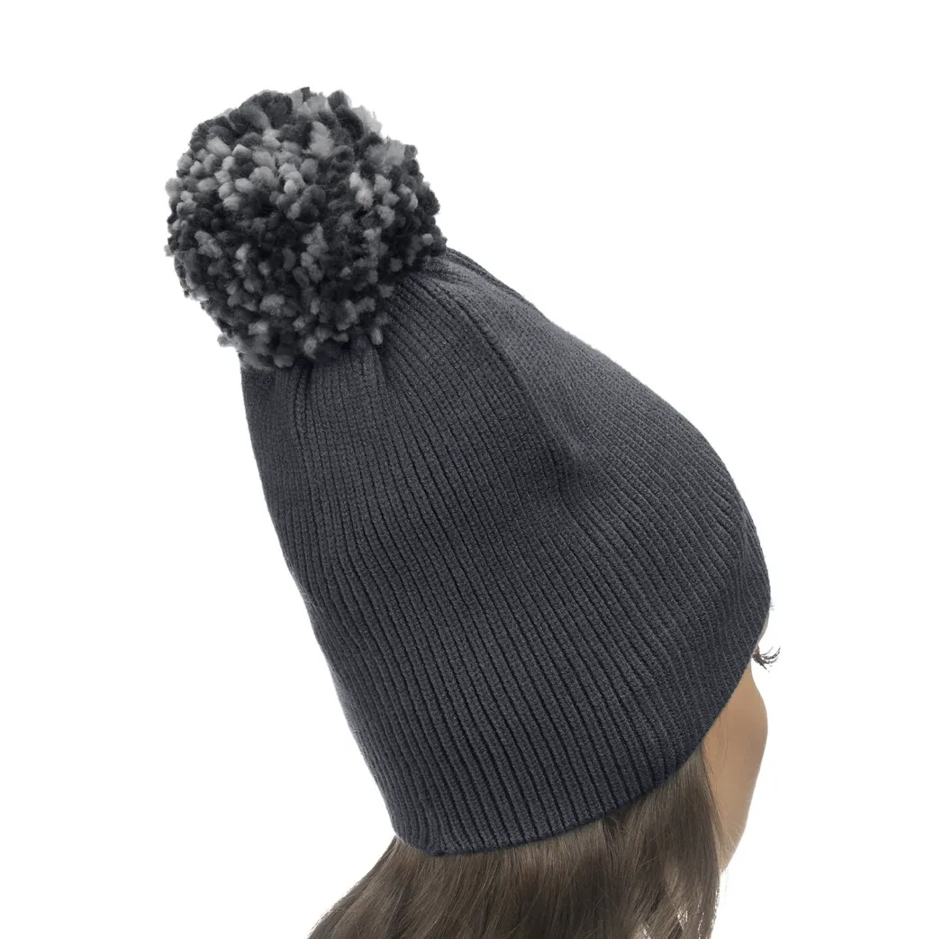 Lemon | Michigan Ribbed Beanie - Charcoal