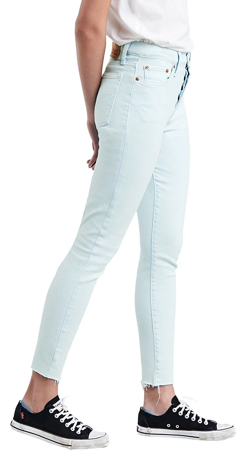 Levi's Women's Wedgie Skinny Jeans Stonewash Iced Aqua