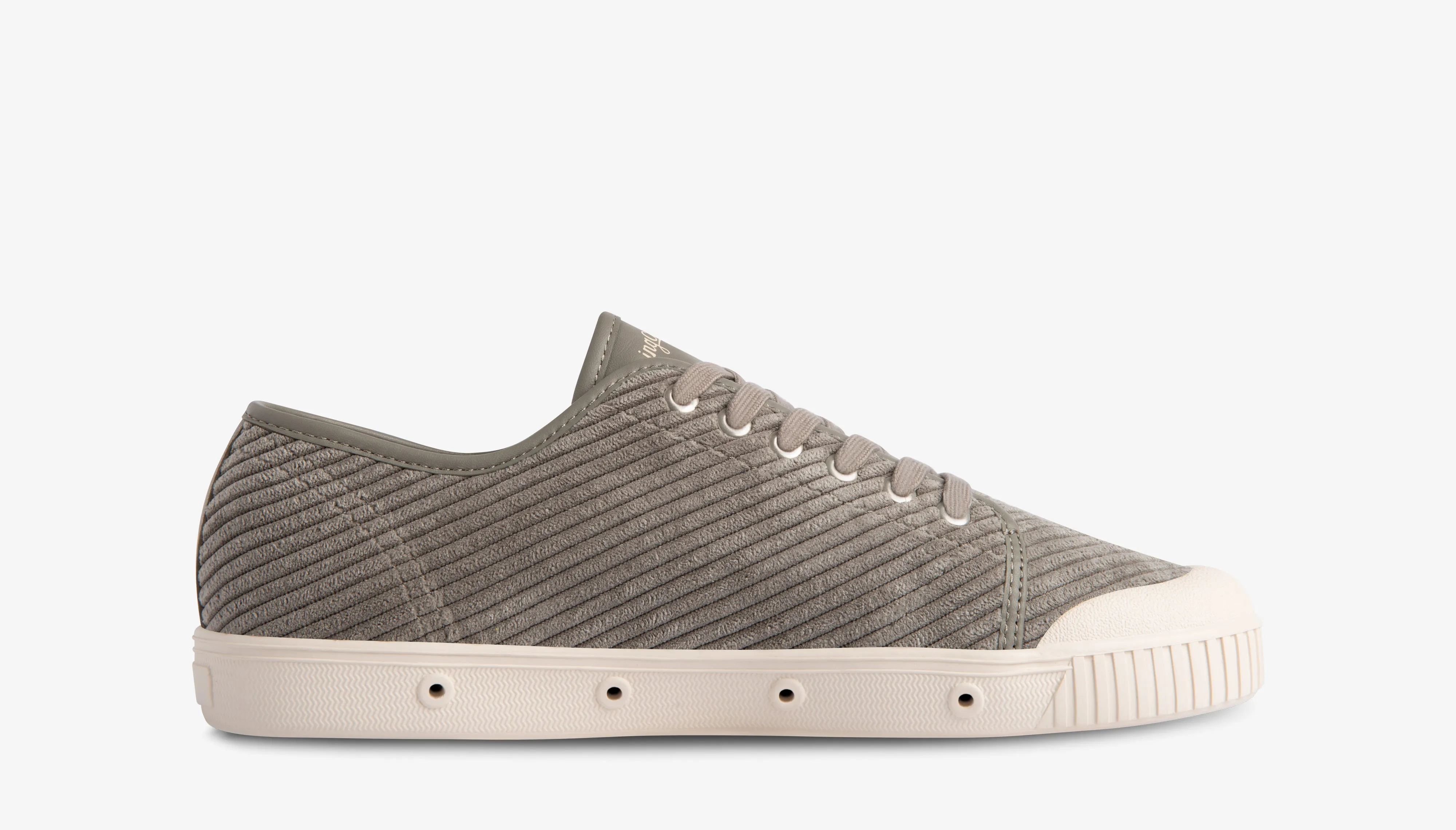 Low Top Corduroy Trainers in Grey