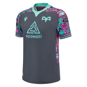 Macron Ospreys Mens Euro Slim Fit Rugby Shirt