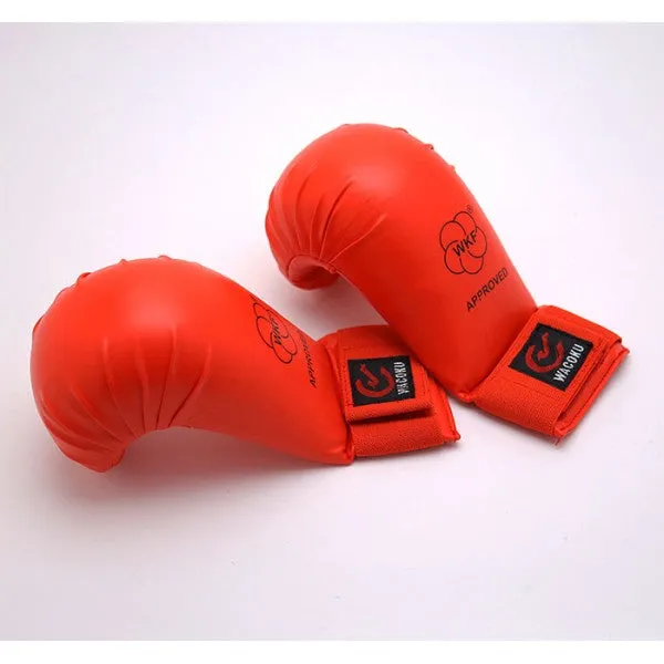 MAR-143D | WKF Approved Red Karate Mitts