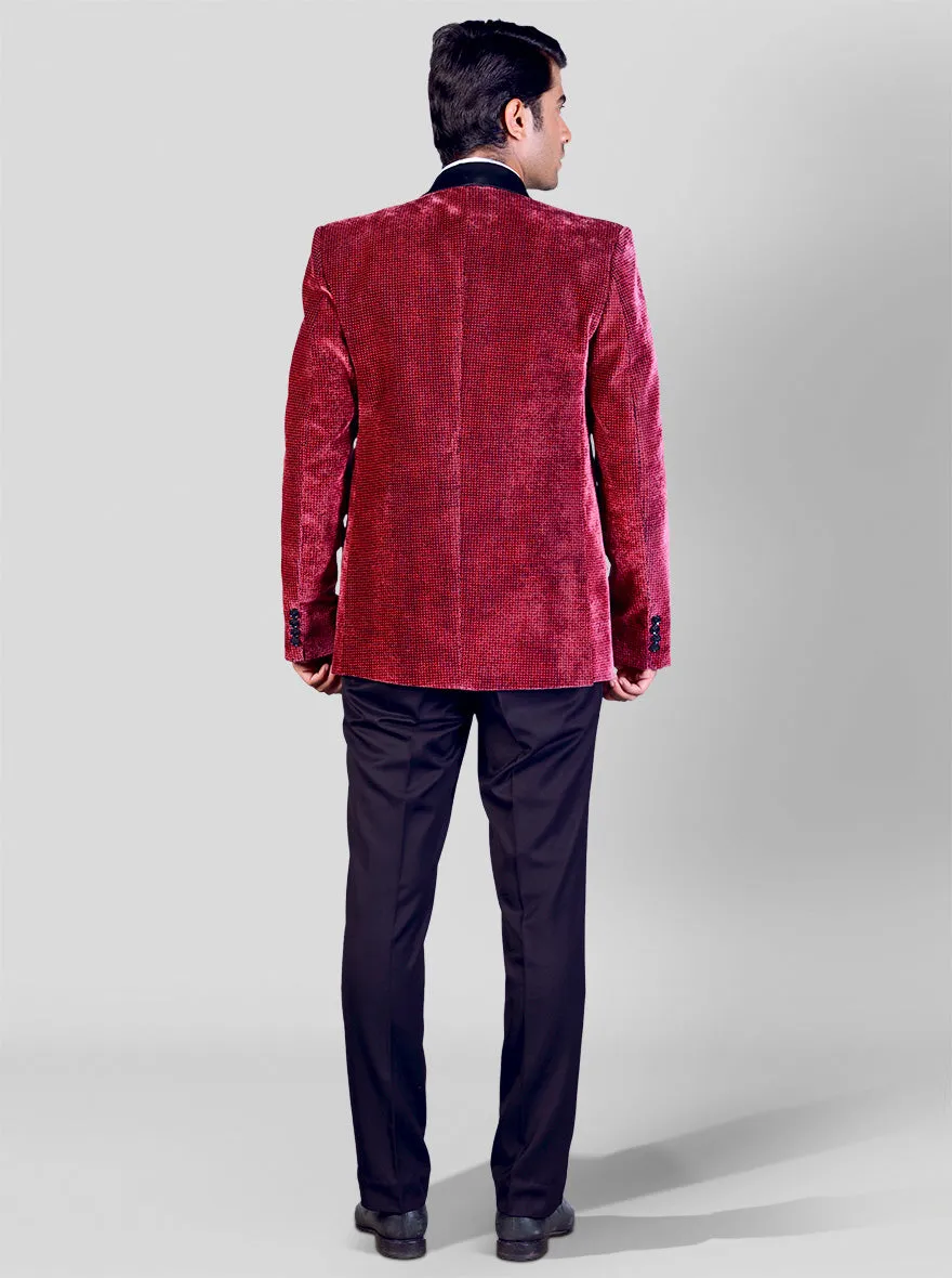 Maroon & Black Suit | JadeBlue