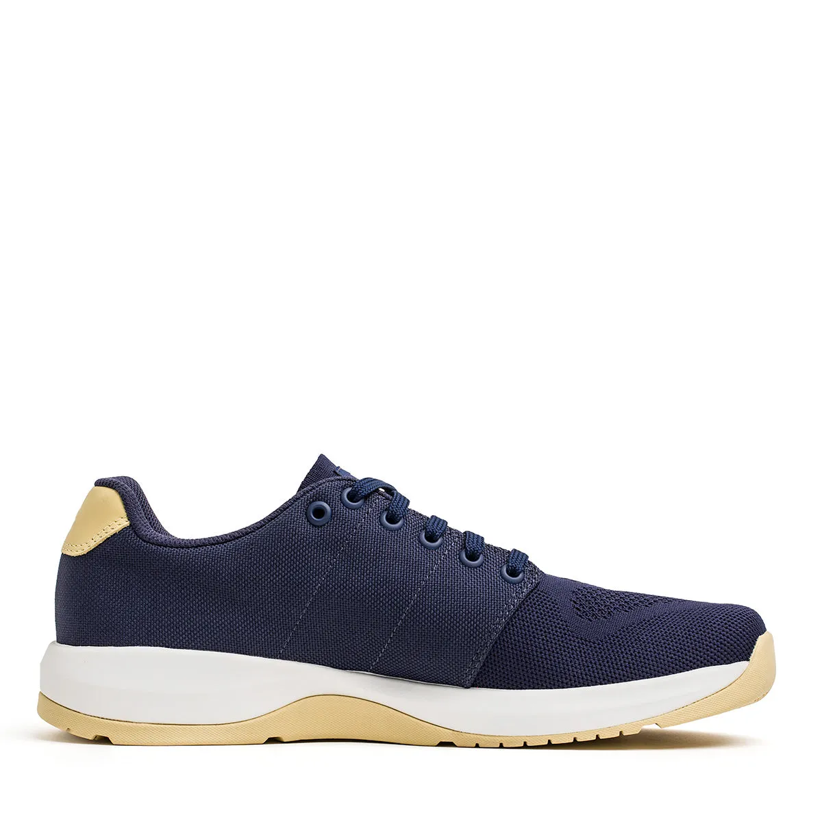 Men’s Ballistic Trainers - Navy   White   Gold W/ Gold Reflective Spearhead