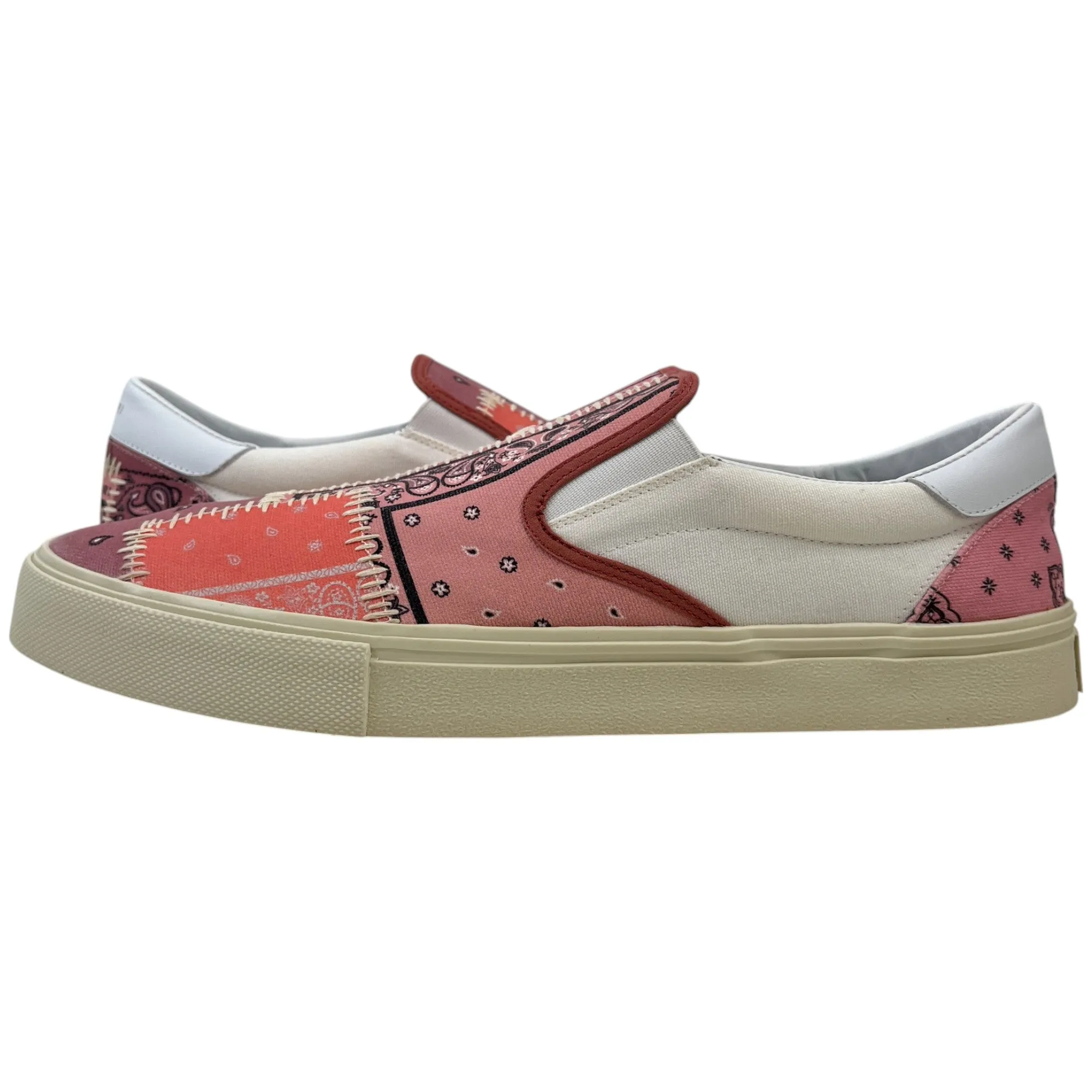 Men's Bandana Slip On Low Trainers Pink Size EU 45 / UK 11