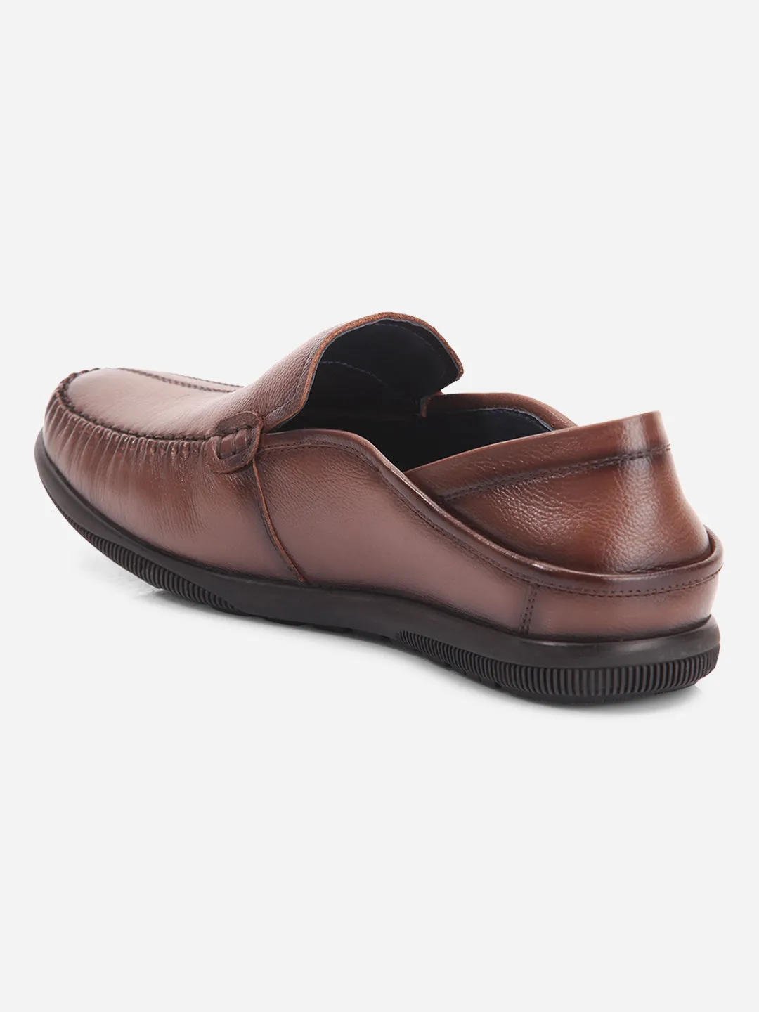 Men's Brown Round Toe Casual Slip (ID1159)