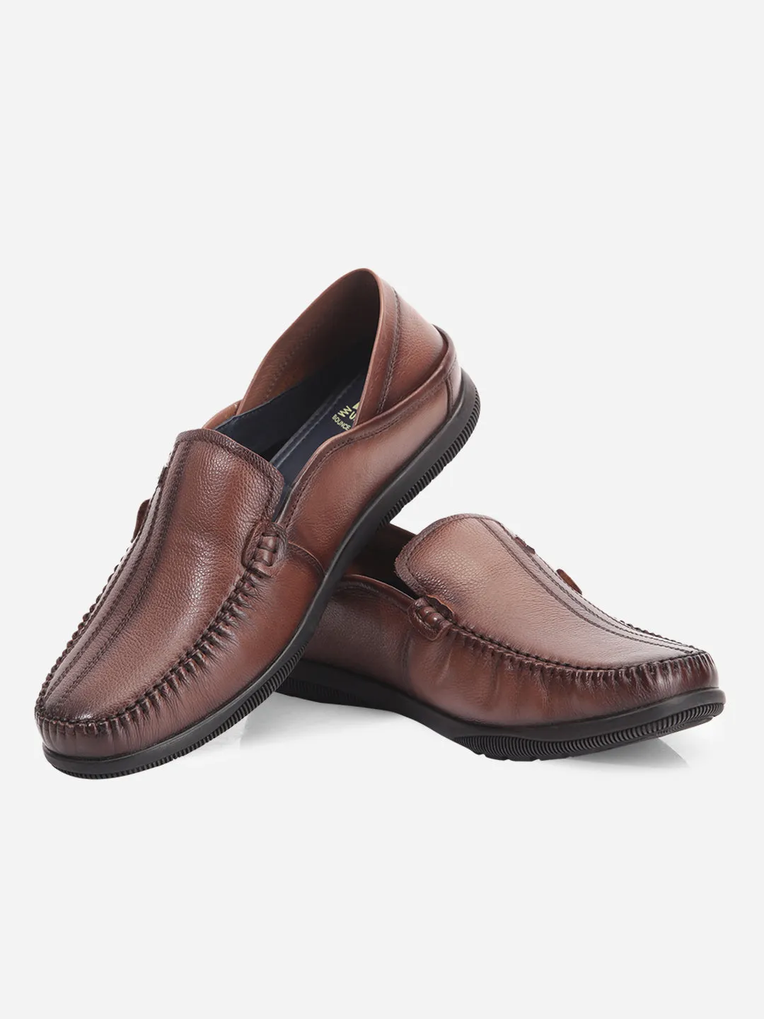 Men's Brown Round Toe Casual Slip (ID1159)