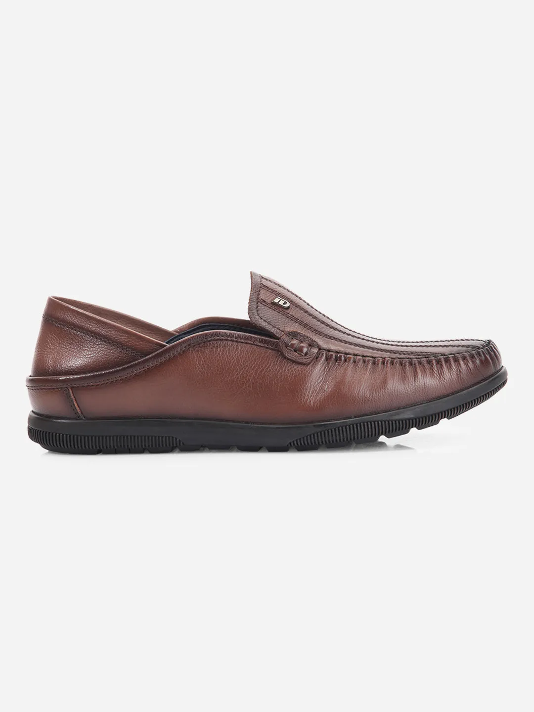 Men's Brown Round Toe Casual Slip (ID1159)