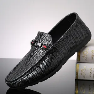 Men's Loafers Leather Shoes Men's Autumn Leisure Shoes